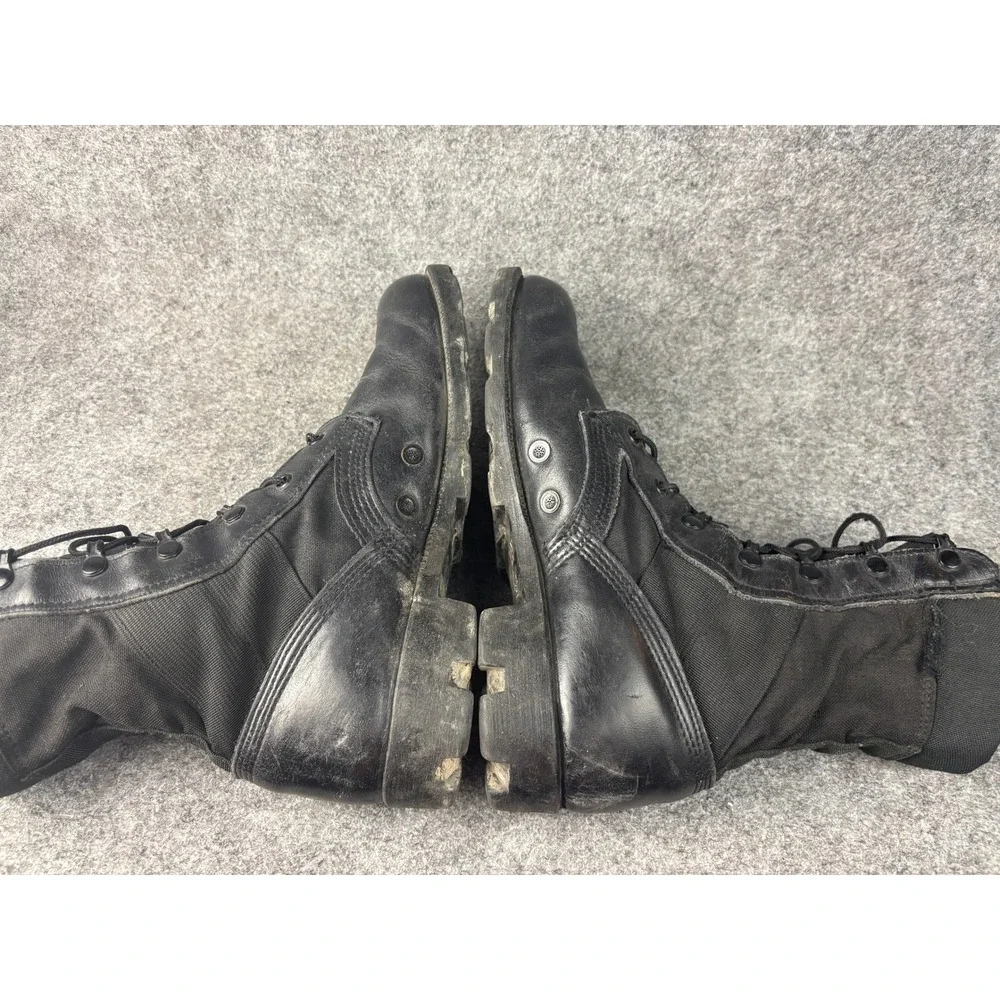 Altama Combat Boots Men 9.5R Black Leather Canvas Jungle Tactical USA Made